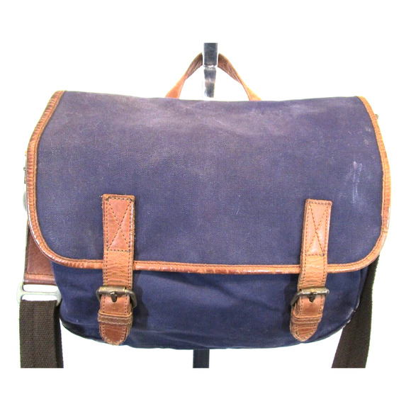 United By Blue Canvas & Leather Crossbody Messenger Bag - Picture 3 of 12